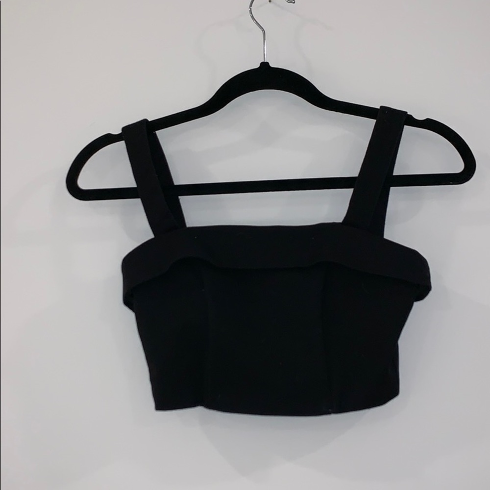 Black crop top